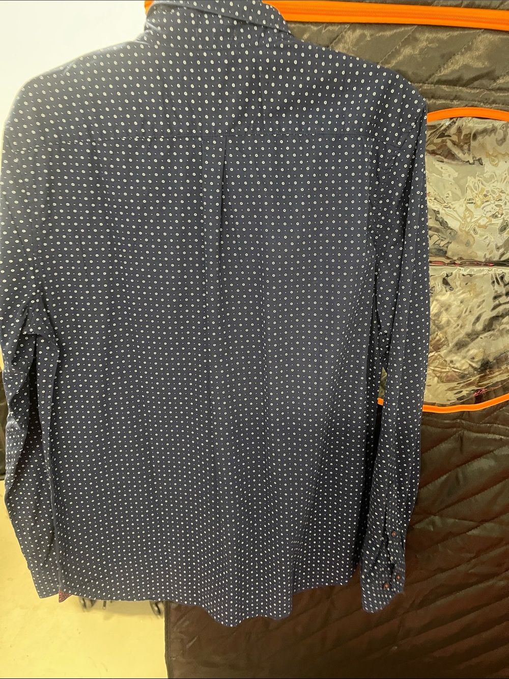 Casual Navy Dot Button-Down Shirt - Tommy Hilfiger - Picture 4 of 4
